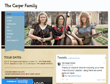 Tablet Screenshot of carperfamilyband.com